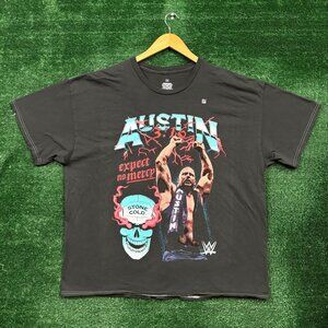 WWE Legends Stone Cold Steve Austin Expect no Mercy T-Shirt Size 2X